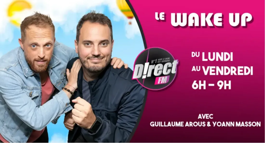 Du lundi au vendredi de 6h à 9h sur D!RECT FM